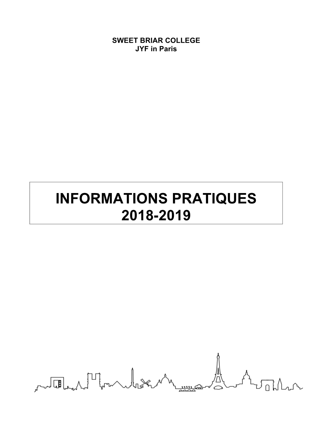 Informations Pratiques 2018-2019