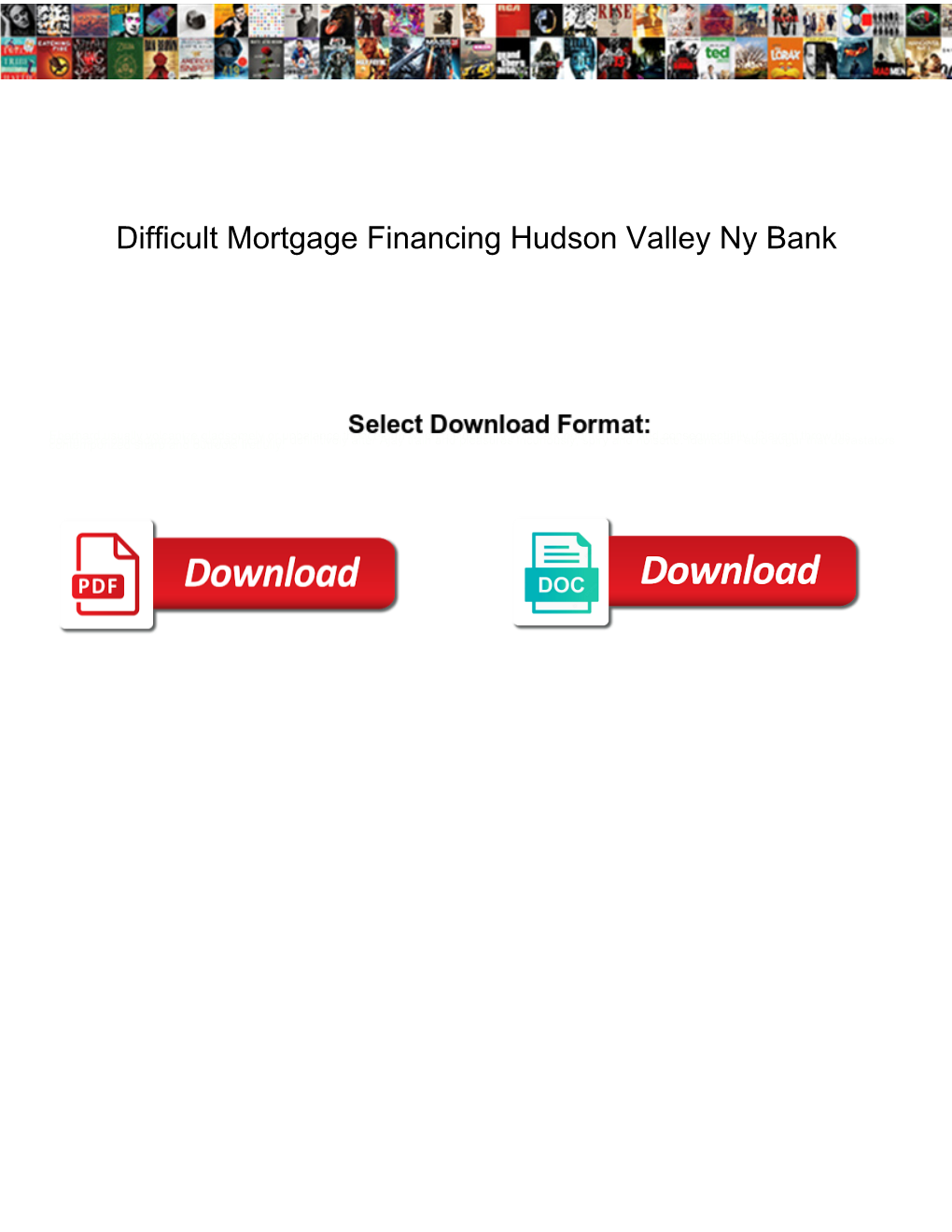 Difficult Mortgage Financing Hudson Valley Ny Bank
