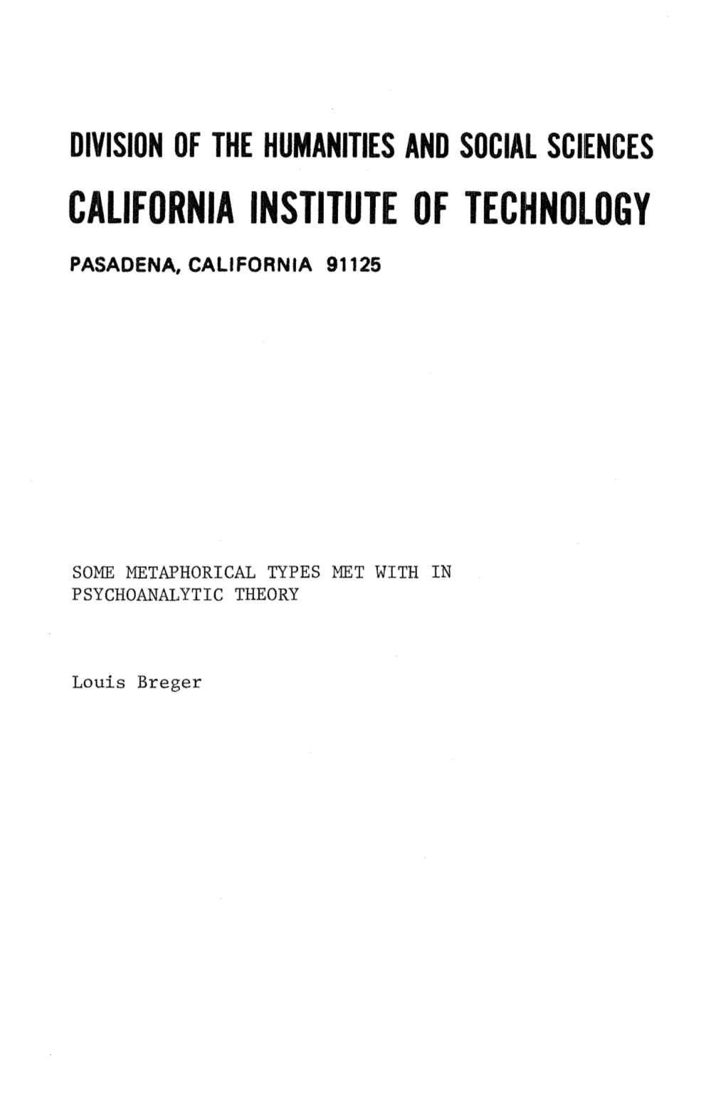 California Institute of Technology