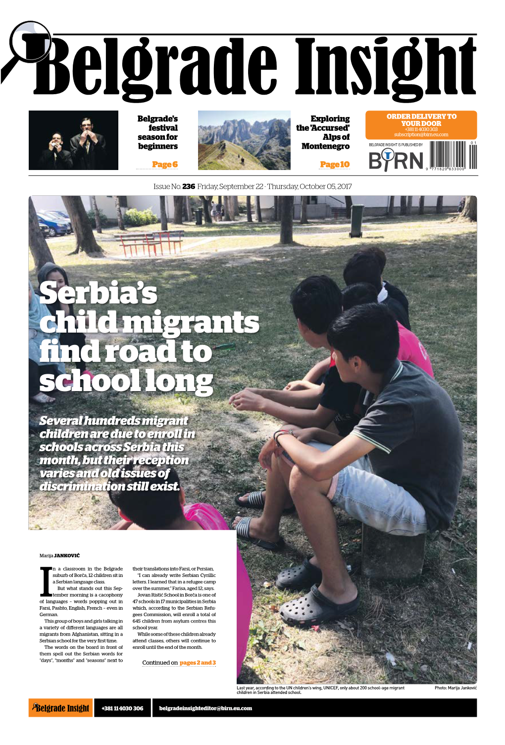 Serbia's Child Migrants Find Road to School Long