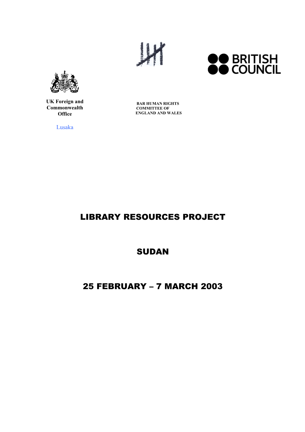 Library Resources Project