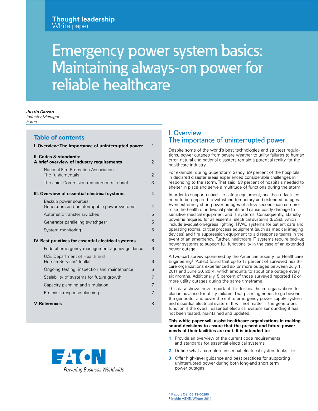 Emergency Power System Basics: Maintaining Always-On Power for Reliable Healthcare