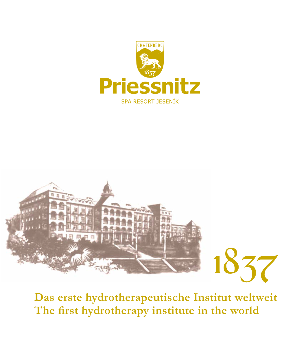 Das Erste Hydrotherapeutische Institut Weltweit the First Hydrotherapy