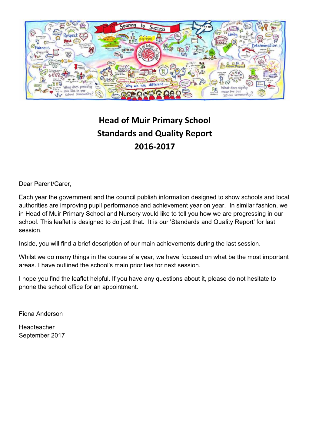Head of Muir Primary School Standards and Quality Report 2016-2017