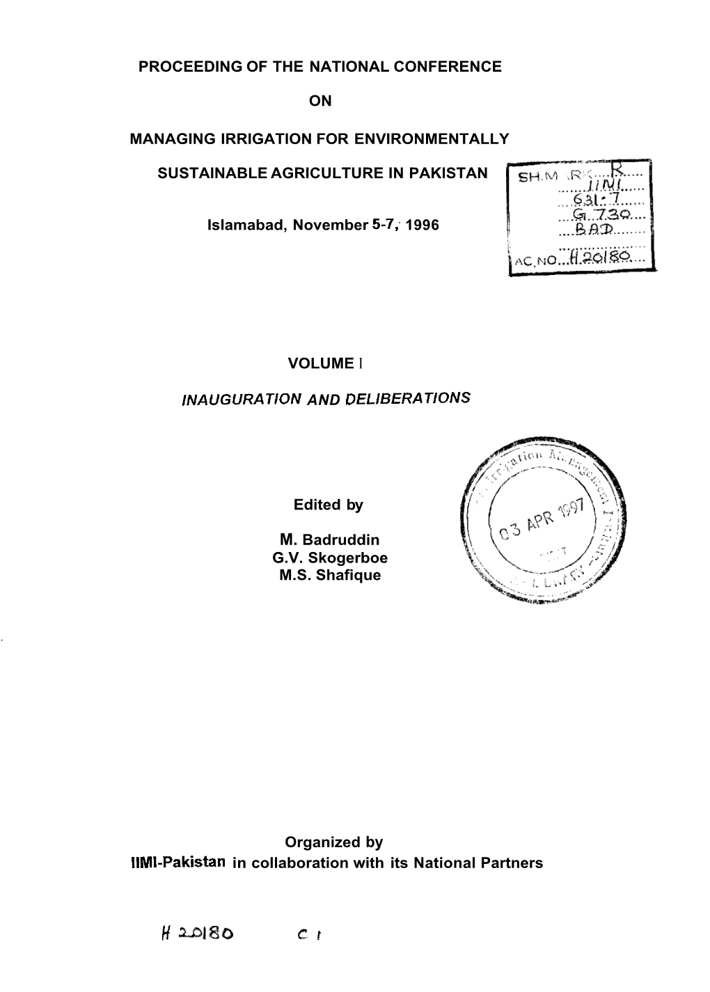 H =I80 Ci Table of Contents