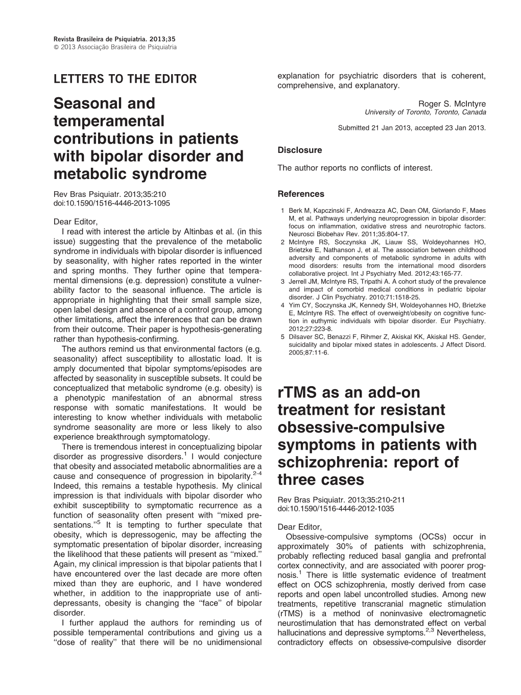 Cotard's Syndrome and Major Depression with Psychotic Symptoms