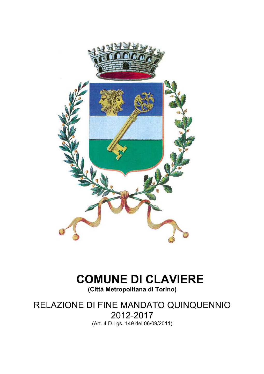 Relazione Fine Mandato 2012-17 CLAVIERE Rev Segre