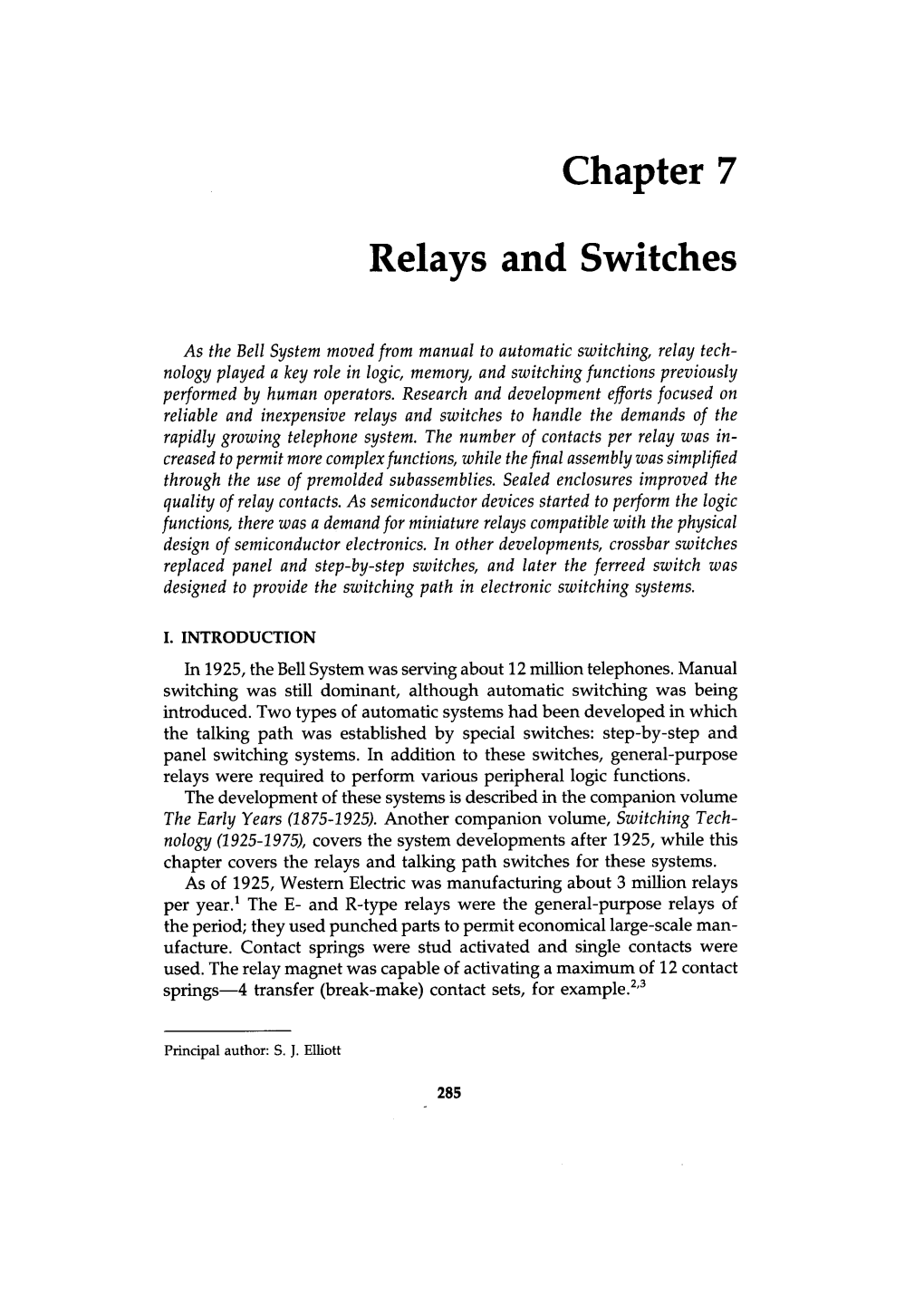Chapter 7 Relays and Switches