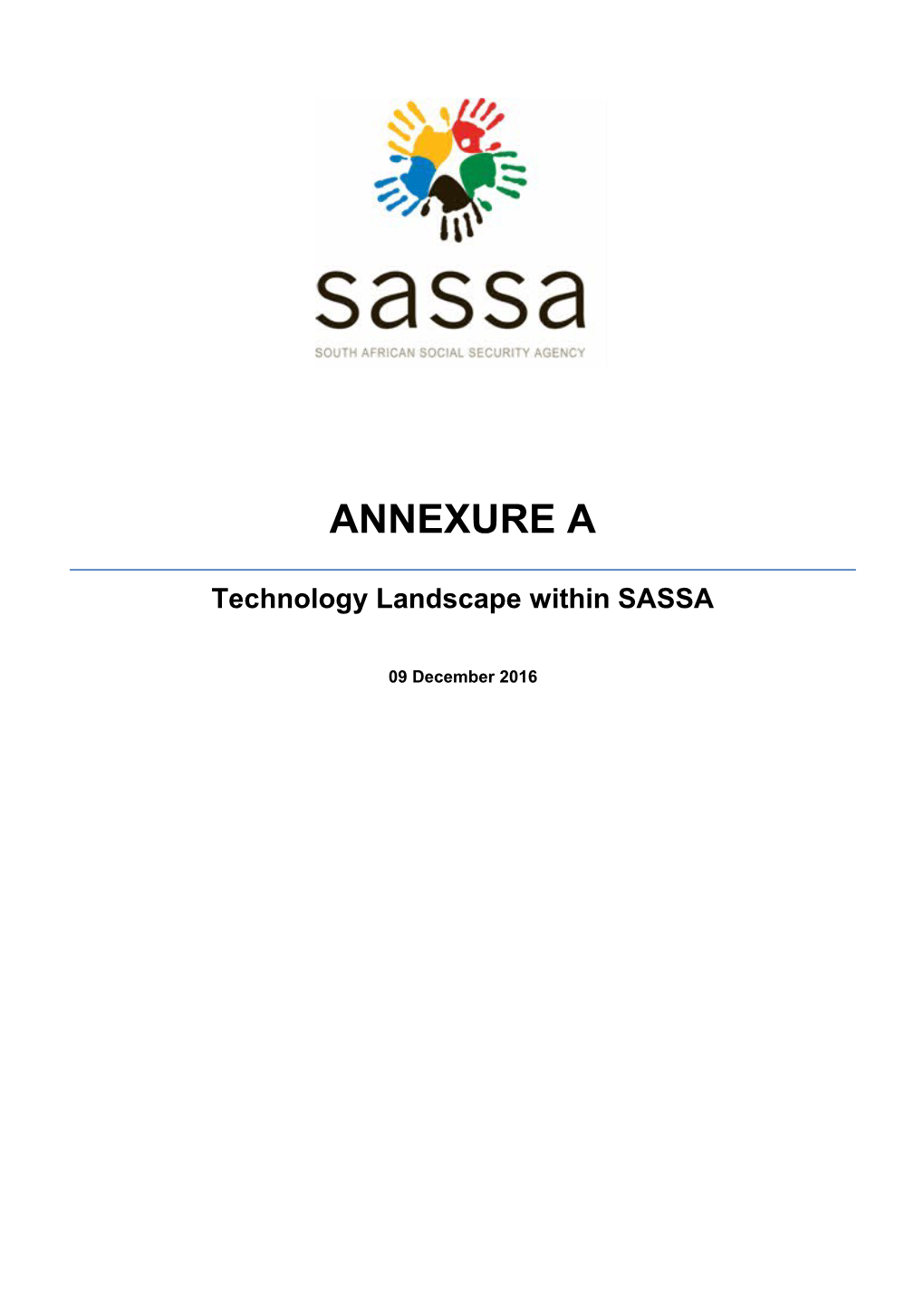 Table 1: Bandwidth Provided Within SASSA S Network 8