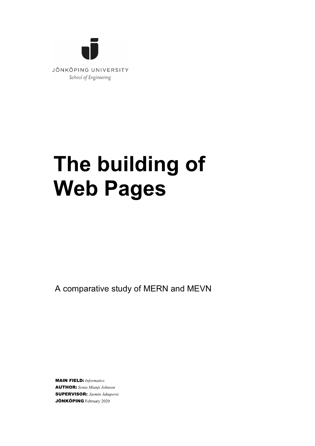 The Building of Web Pages