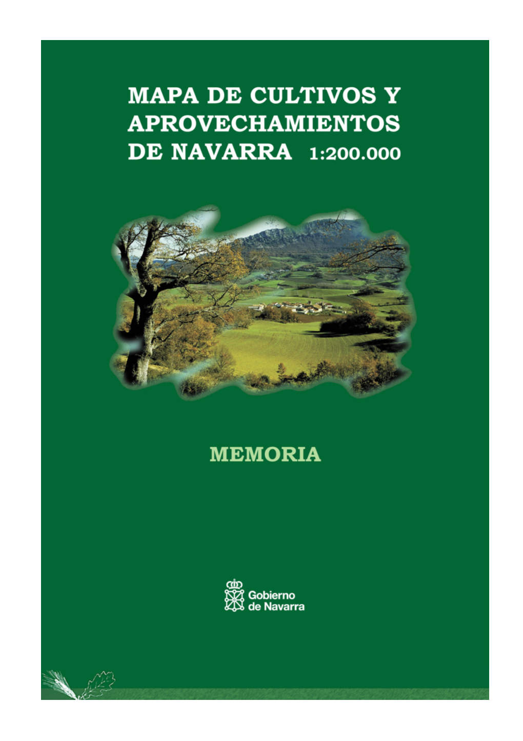 Mapa De Cultivos Y Aprovechamientos De Navarra 1:200.000