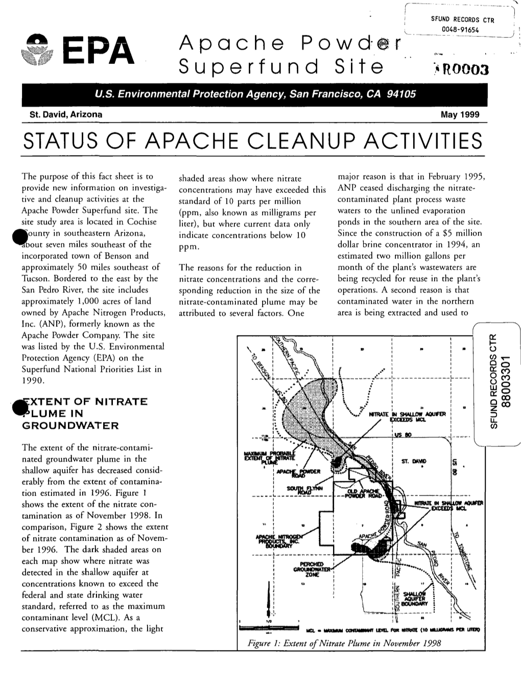 Status of Apache Cleanup Activities