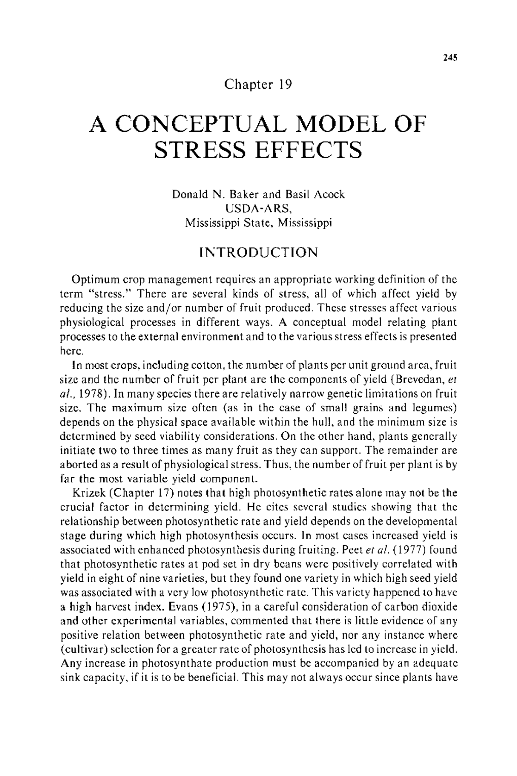 COTTON PHYSIOLOGY, Chapter 19