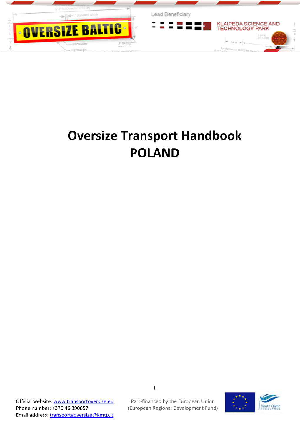 Oversize Transport Guidebook Poland