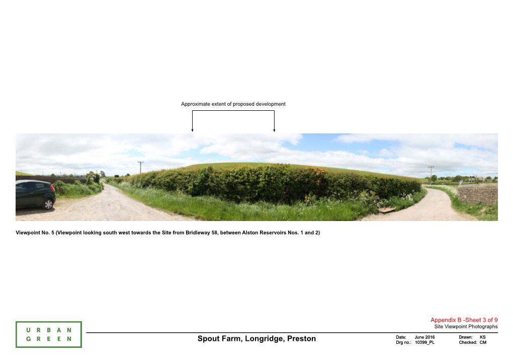 Spout Farm, Longridge, Preston Drg No.: 10399 PL Checked: CM Approximate Extent of Proposed Development