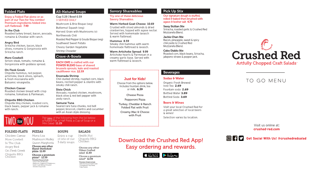 Download the Crushed Red App! Easy Ordering and Rewards