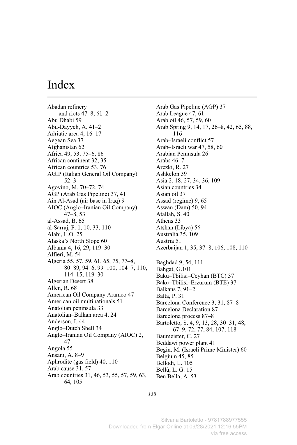 Abadan Refinery and Riots 47–8, 61–2 Abu Dhabi 59