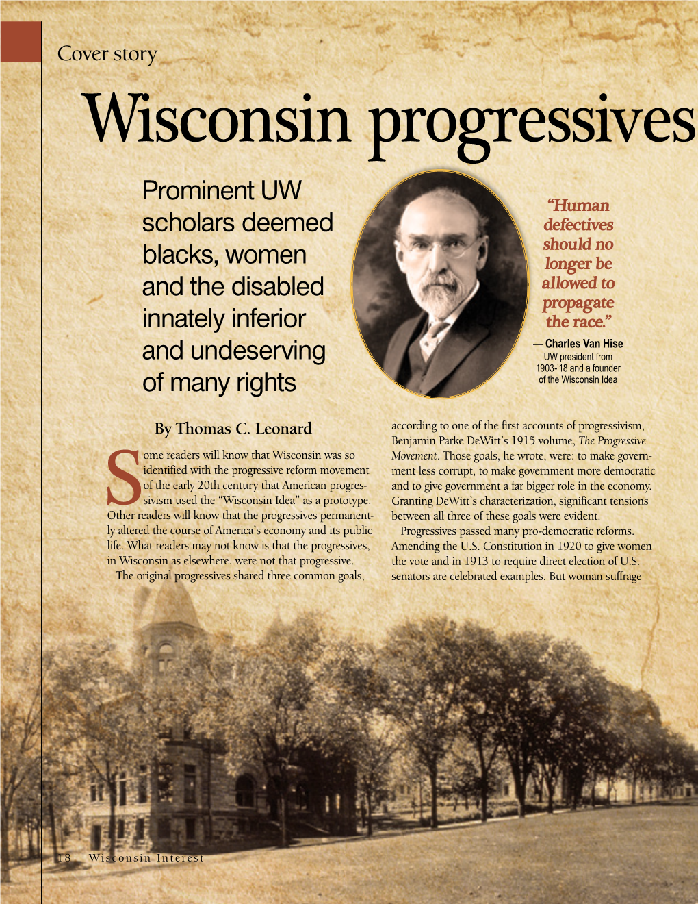 Wisconsin Progressives Had Regressiv