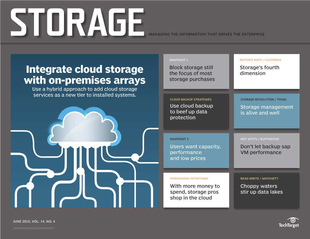 Integrate Cloud Storage with On-Premises Arrays