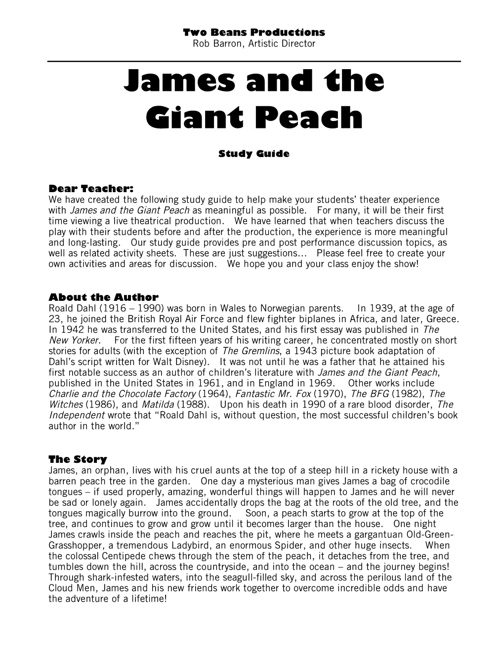 James and the Giant Peach