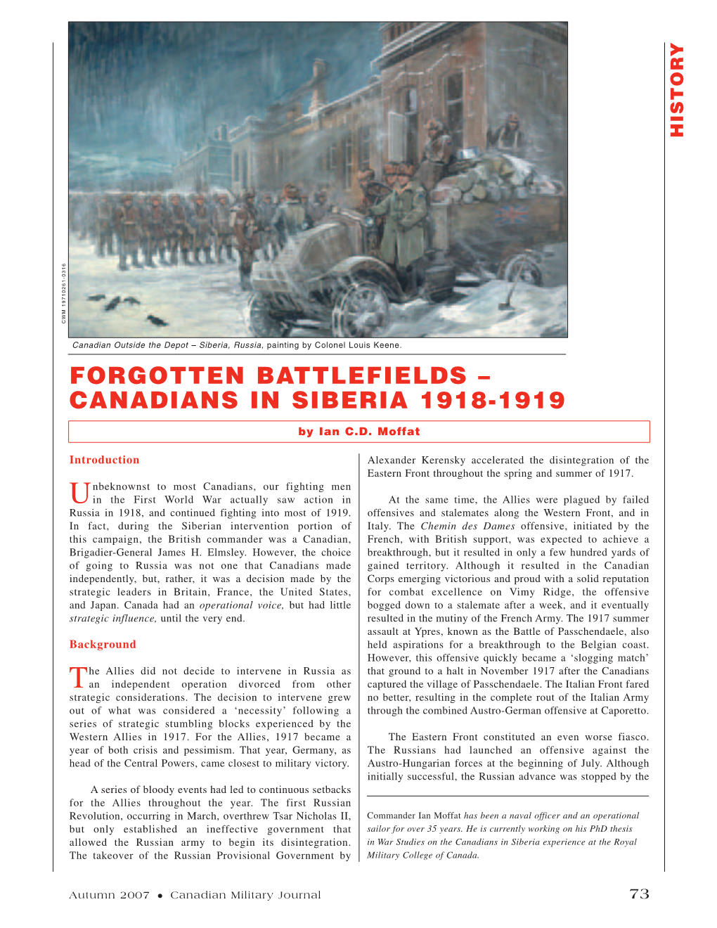 Forgotten Battlefields – Canadians in Siberia 1918-1919