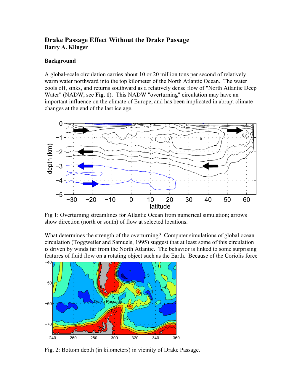 Drake Passage Effect Without the Drake Passage Barry A