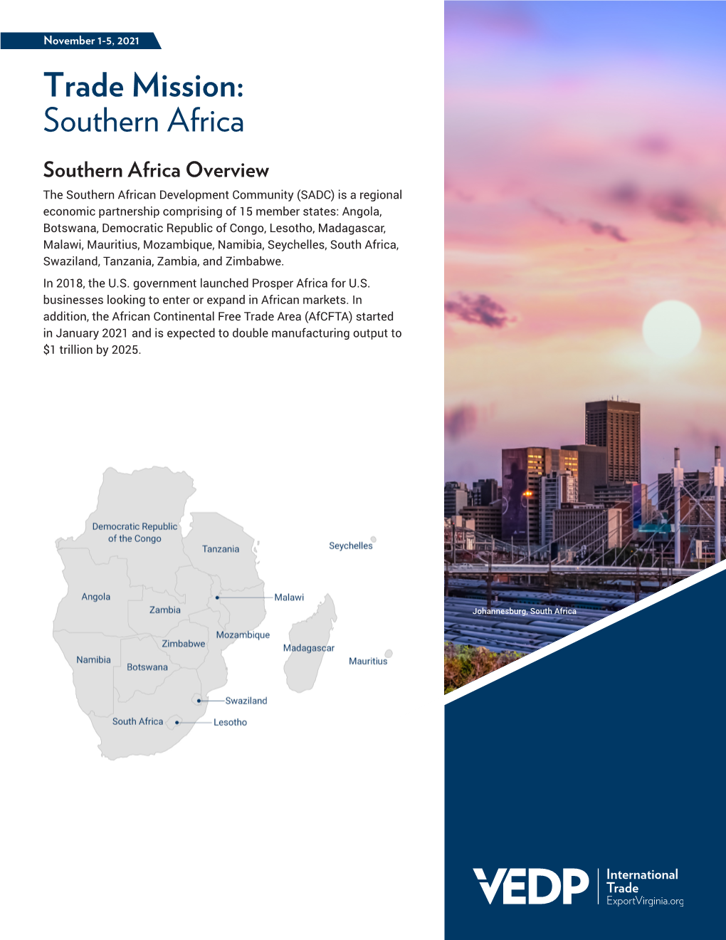 Trade Mission: Southern Africa