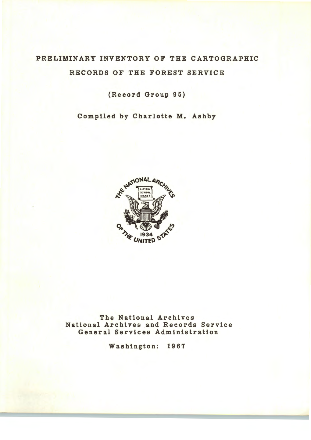 Cartographic Records of the Forest Service