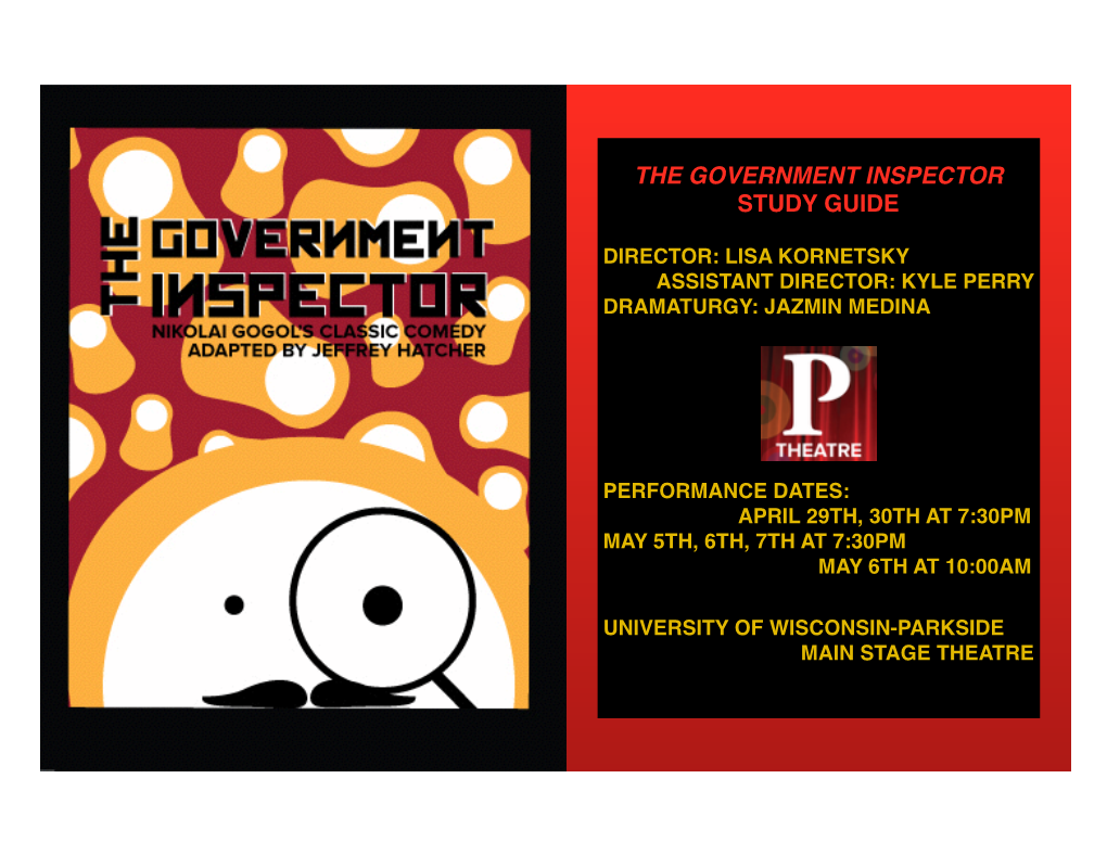 The Government Inspector Study Guide