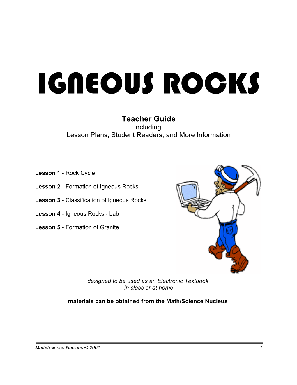 Igneous Rocks