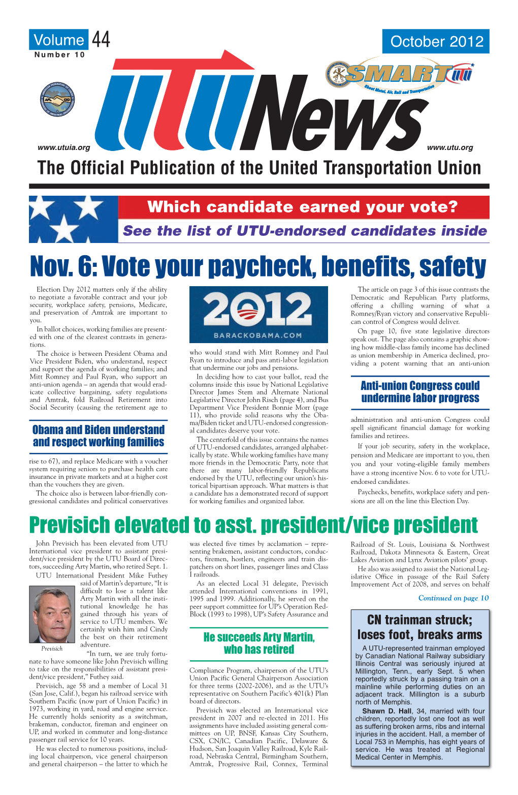 October 2012 SMART Transportation Newsletter
