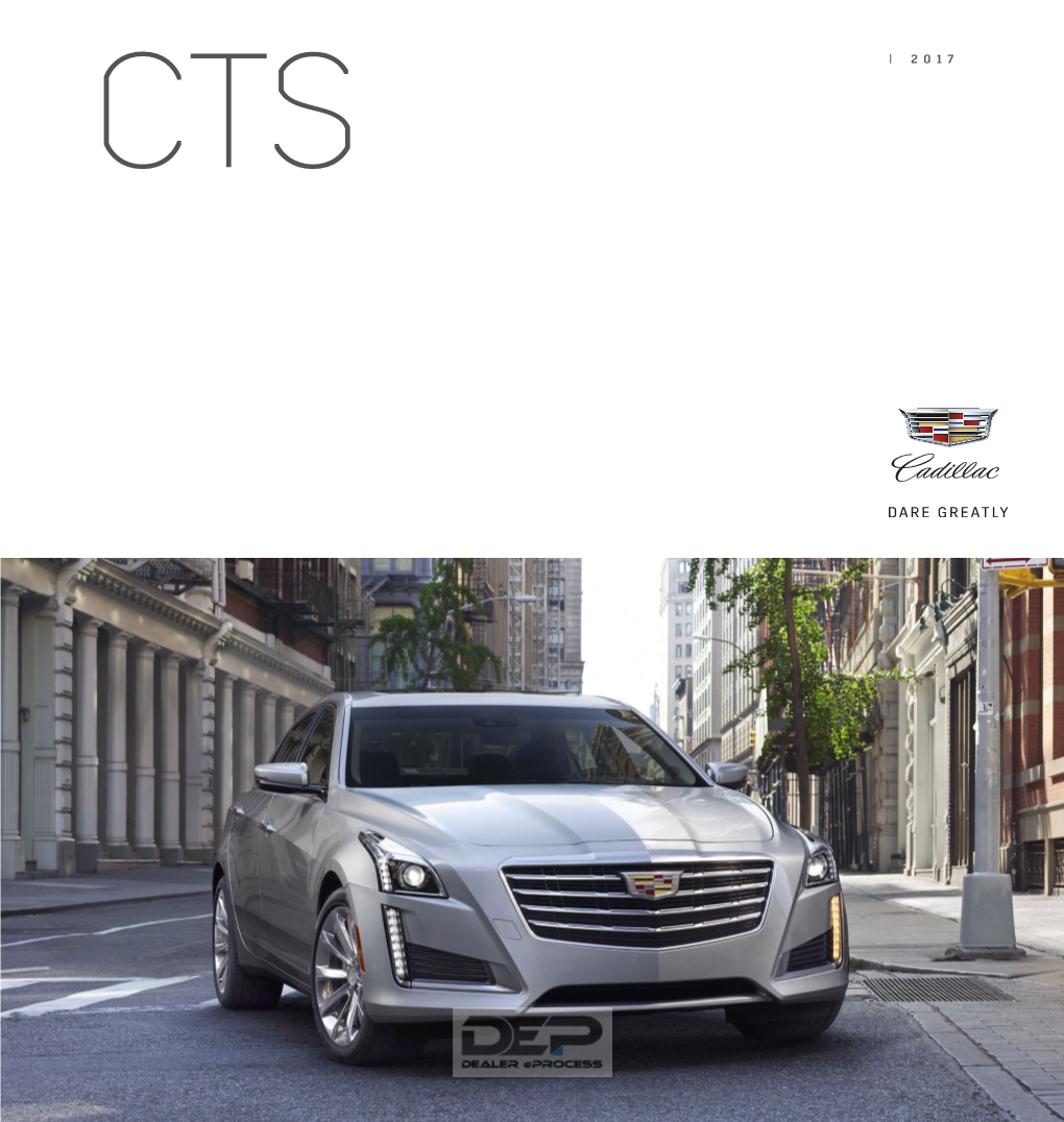 2017 Cadillac CTS Brochure