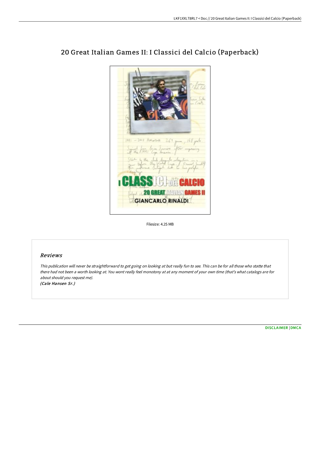 Read PDF « 20 Great Italian Games II: I Classici Del Calcio