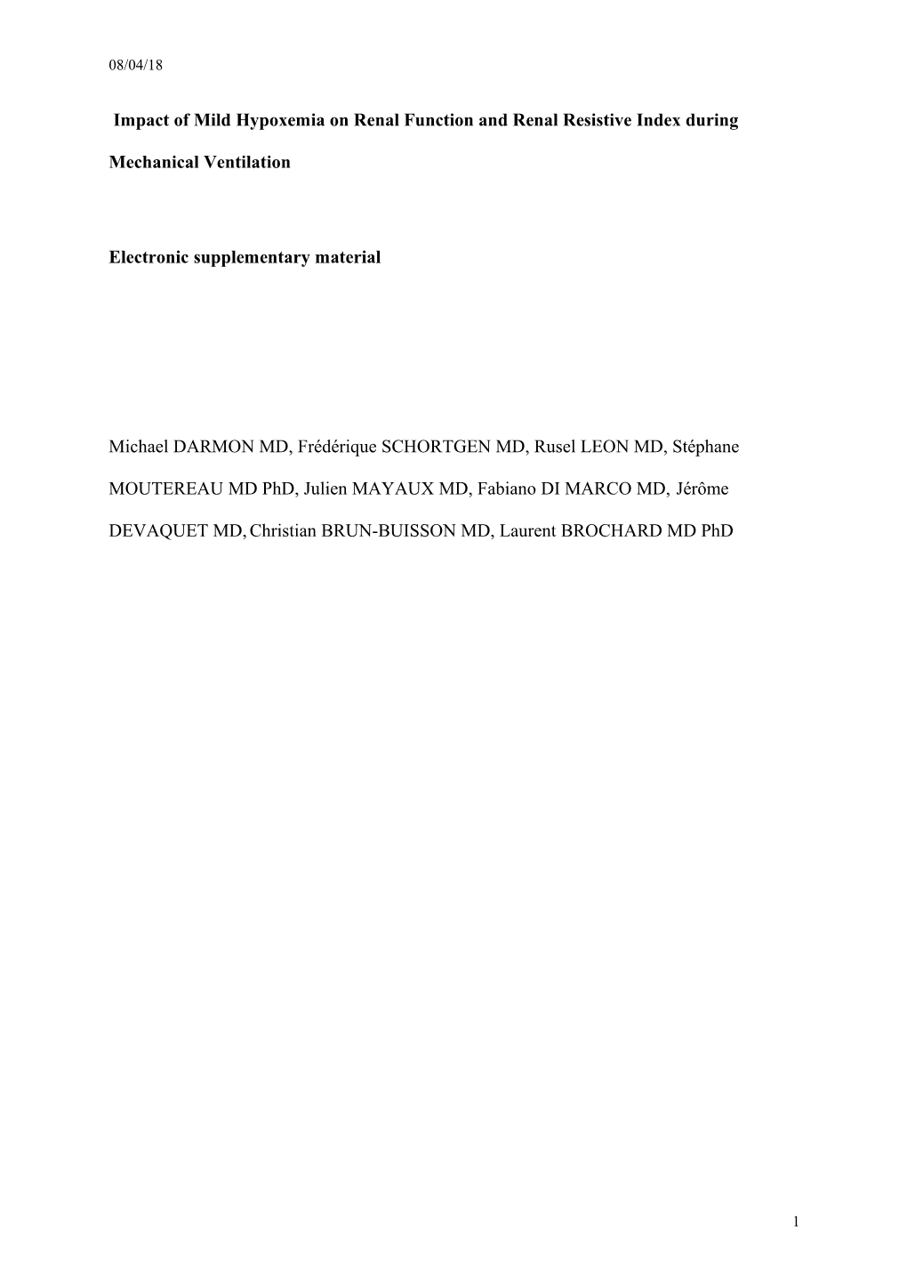 Precision of Measure of Resistive Index