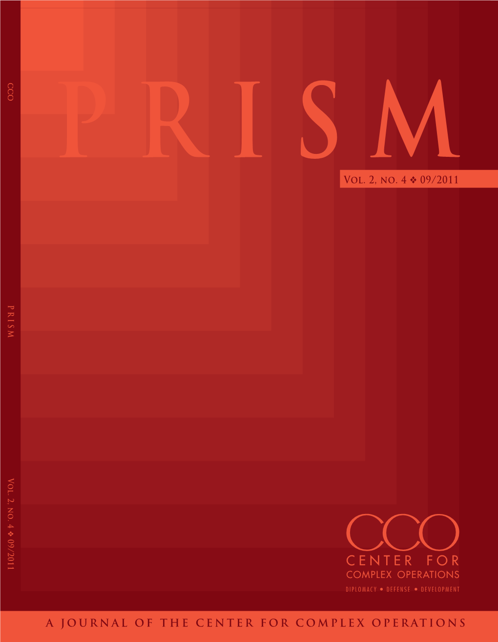 Prism a Journal of the Center for Complex Operations the Center for of a Journal