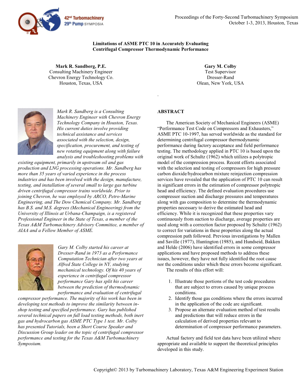 Limitations of ASME PTC 10 in Accurately Evaluating Centrifugal Compressor Thermodynamic Performance