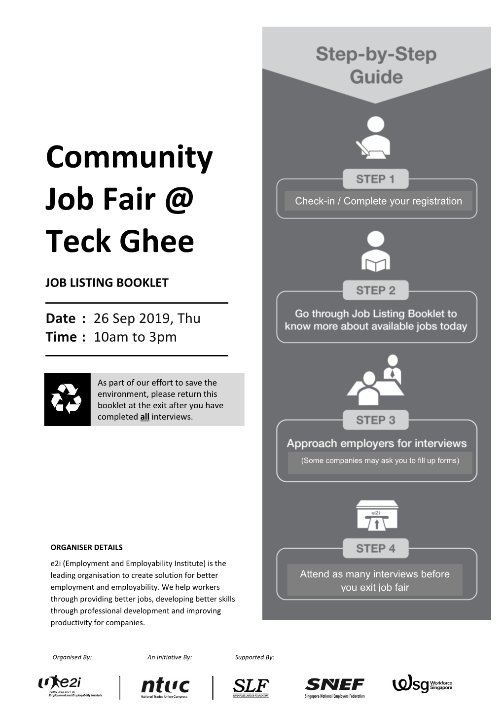 Community Job Fair @ Teck Ghee