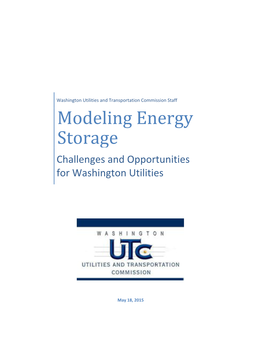Modeling Energy Storage