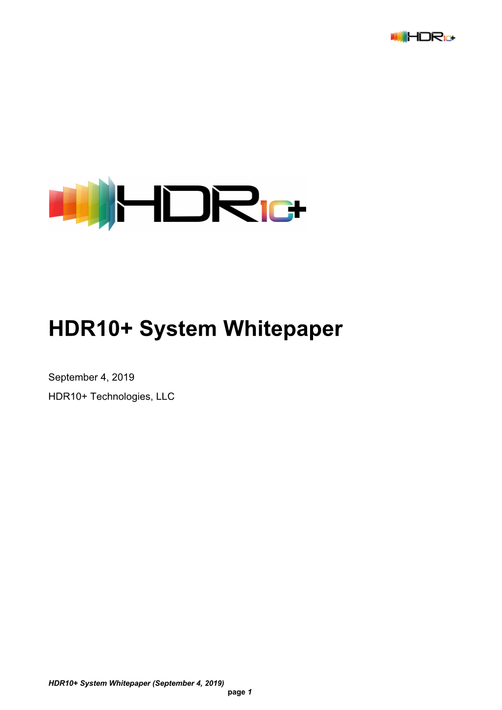 HDR10+ System Whitepaper