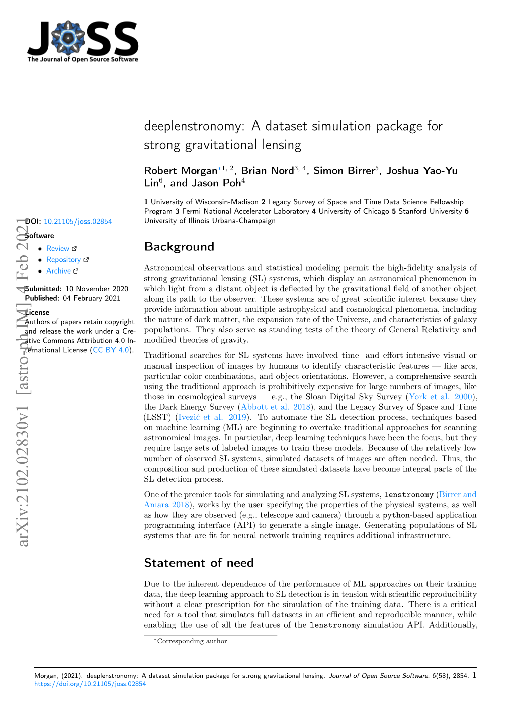 A Dataset Simulation Package for Strong Gravitational Lensing