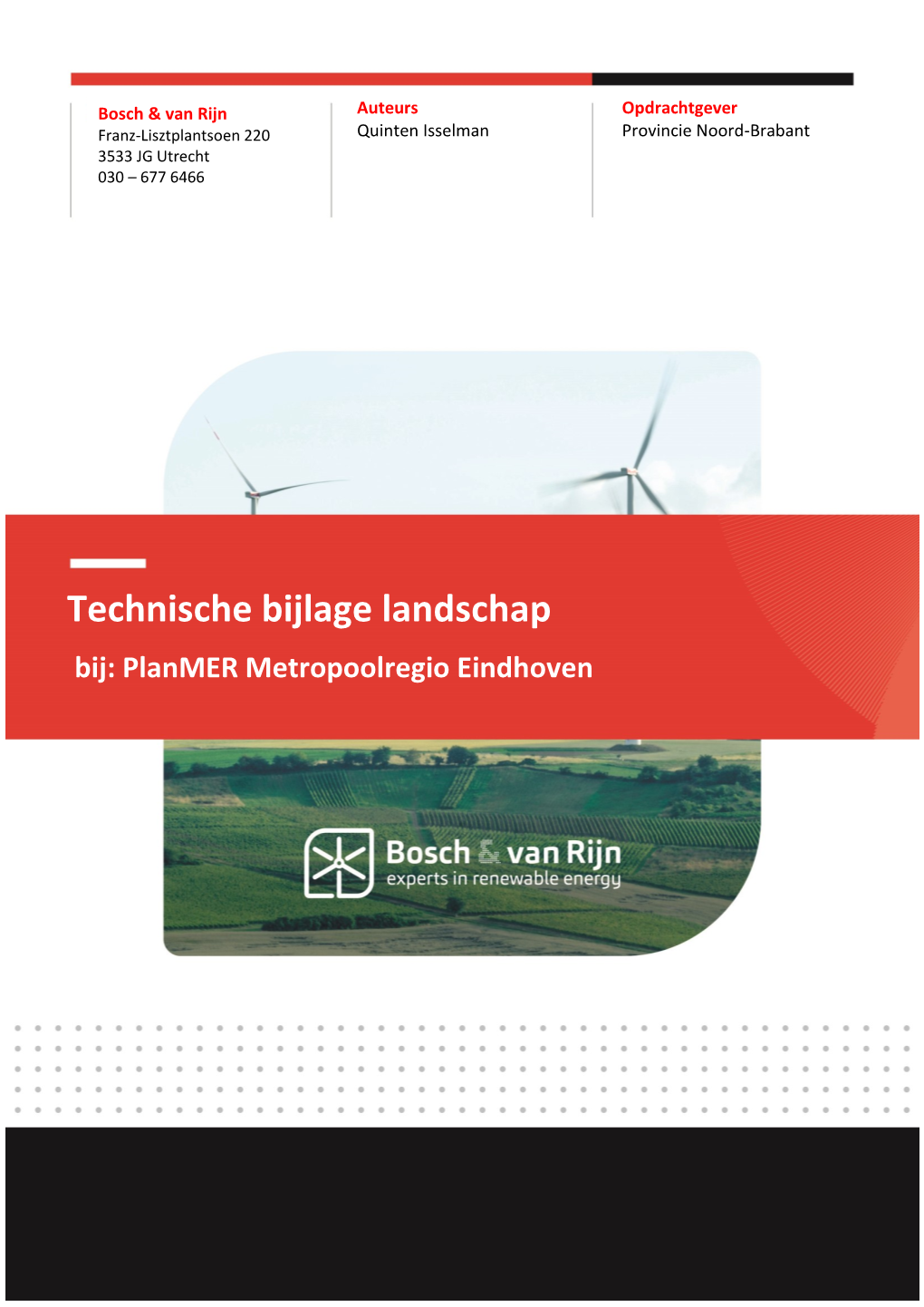 Technische Bijlage Landschap Bij: Planmer Metropoolregio Eindhoven