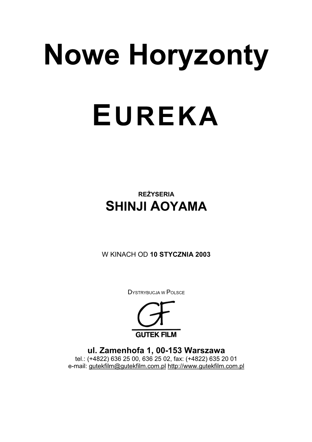 EUREKA Pressbook