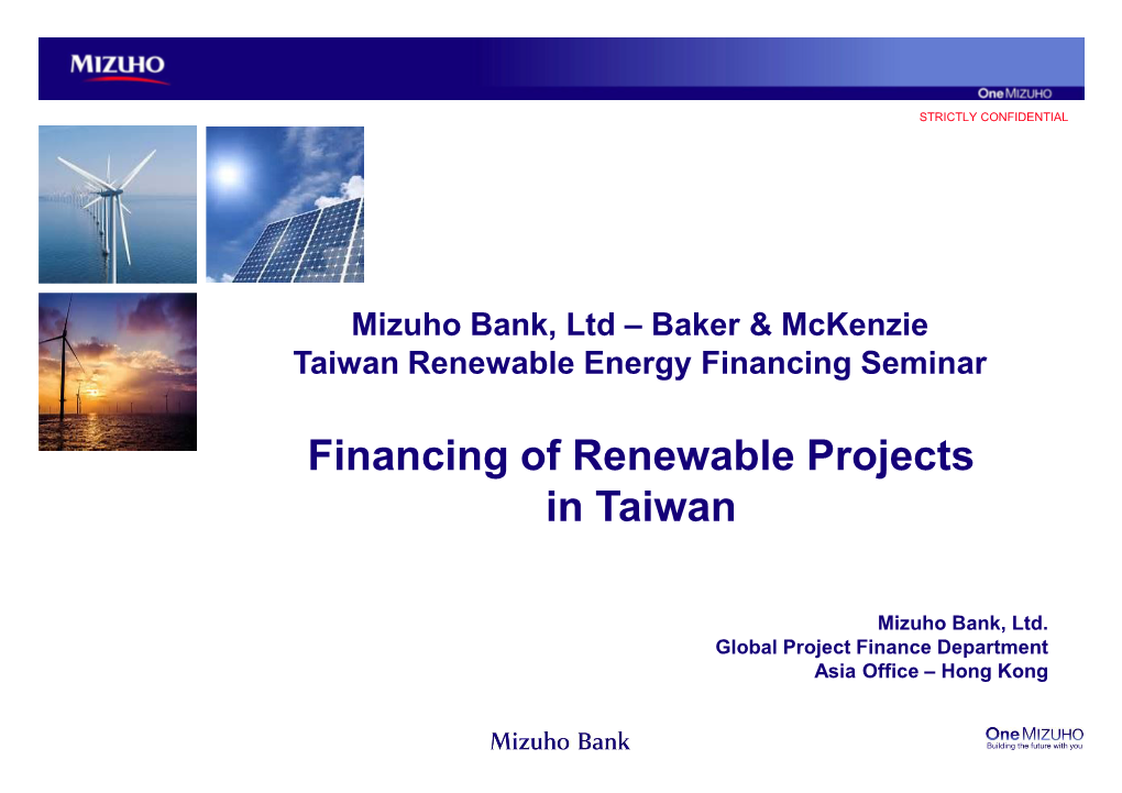 Presentation 171211 Taiwan Renewable Energy Financing Seminar Mizuho