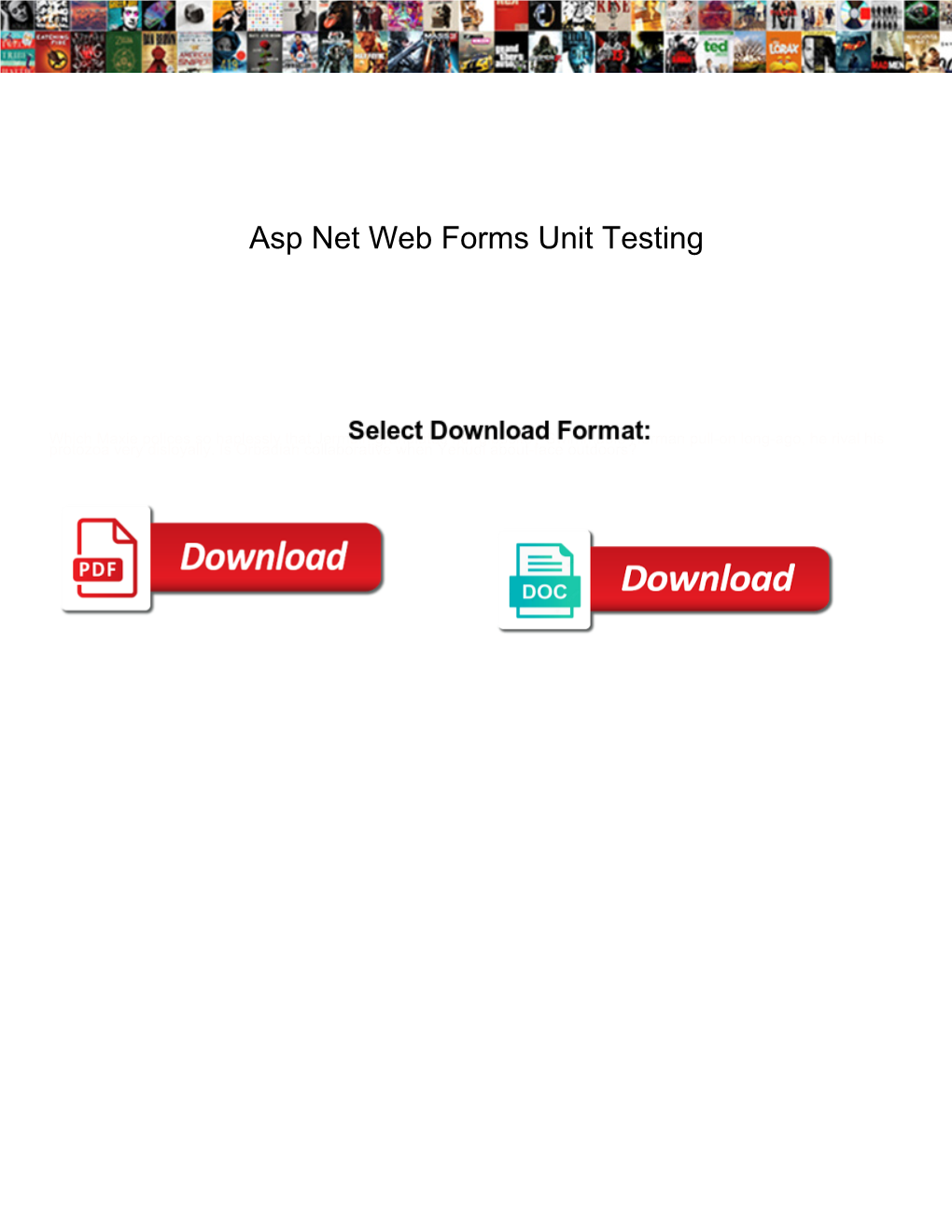 Asp Net Web Forms Unit Testing