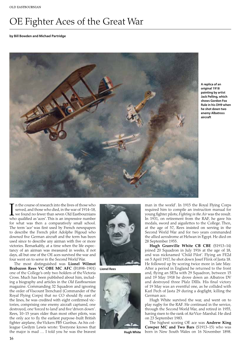 OE Fighter Aces of the Great War by Bill Bowden and Michael Partridge