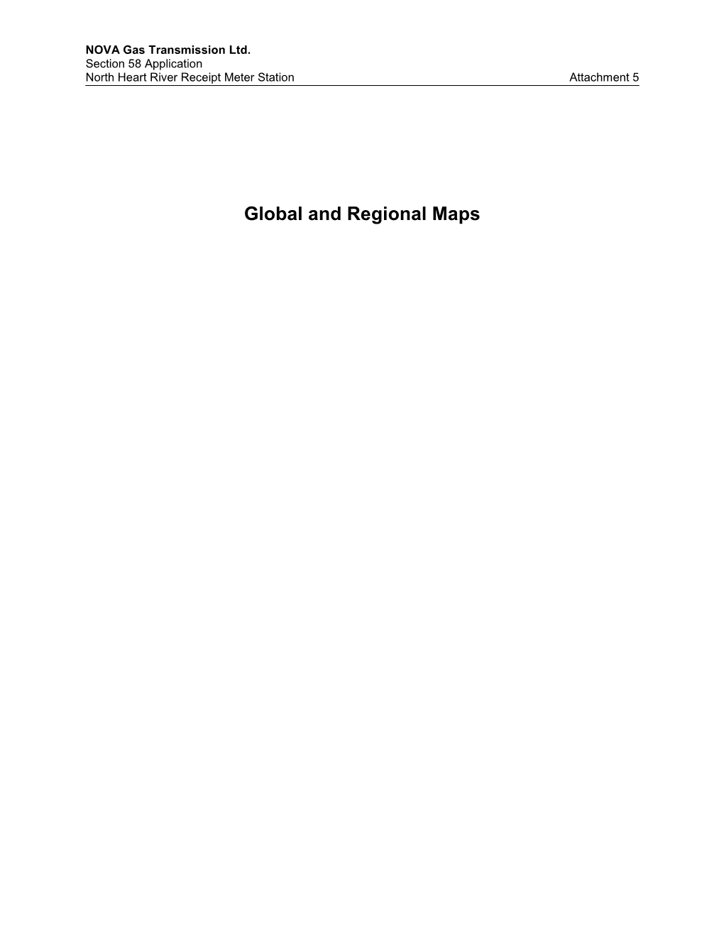 Global and Regional Maps NOVA Gas Transmission Ltd