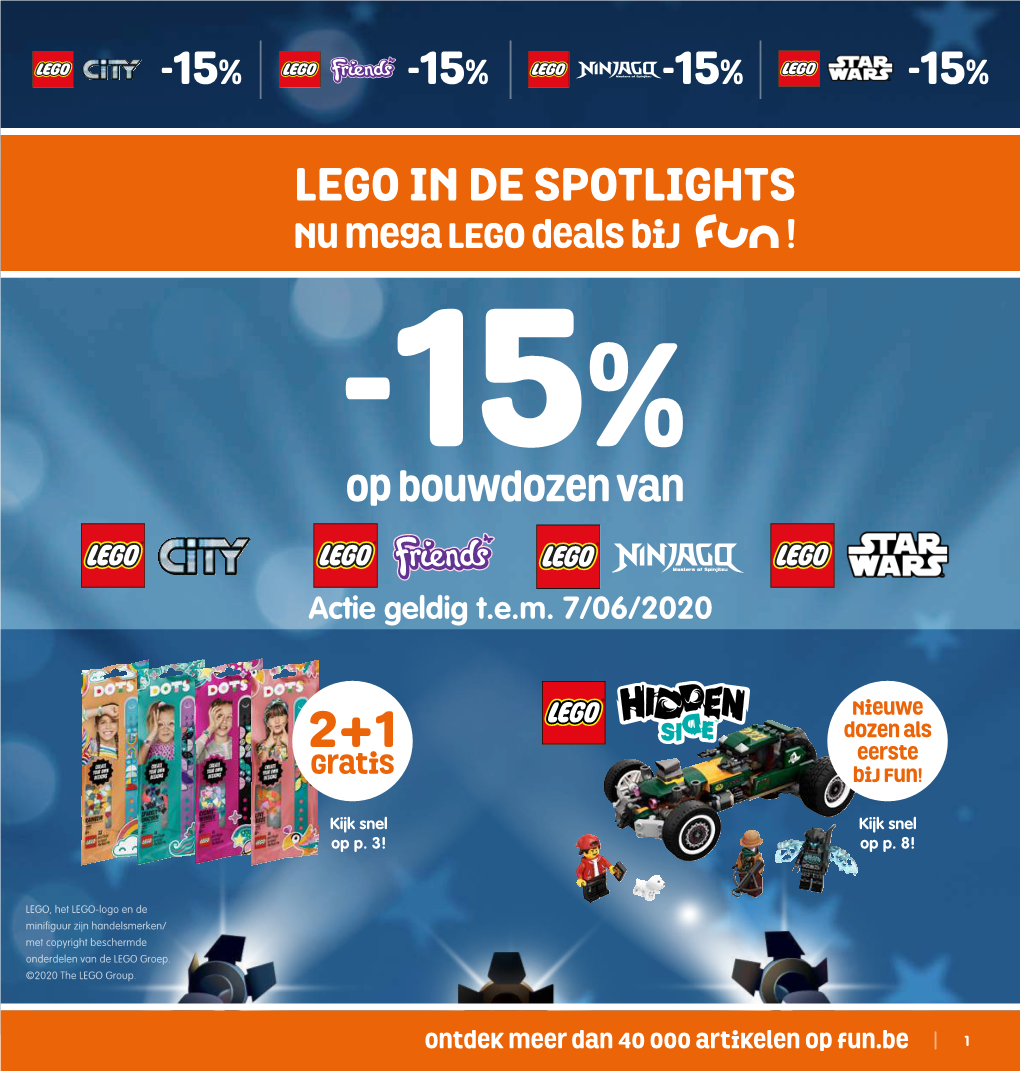 15% Lego in De Spotlights