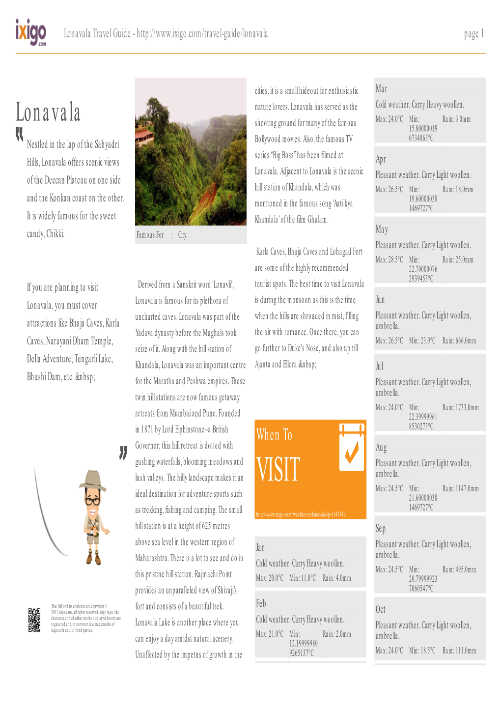 Lonavala Travel Guide - Page 1
