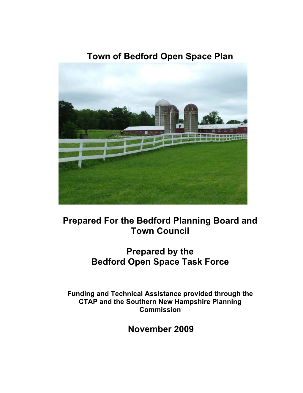 Town of Bedford Open Space Plan