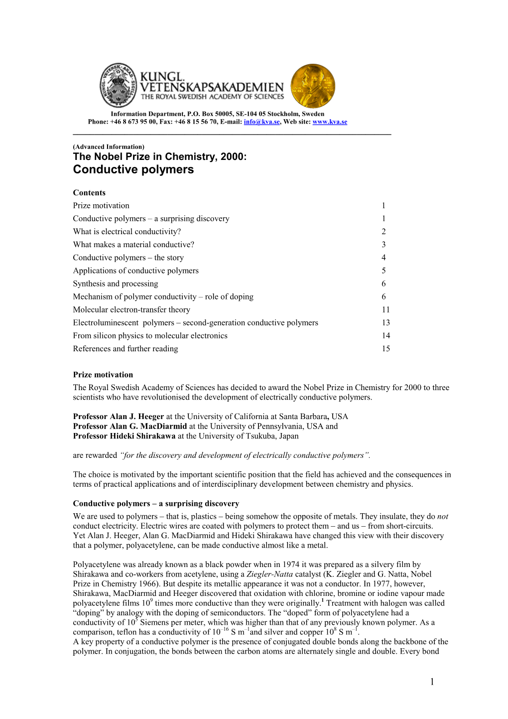 Conductive Polymers